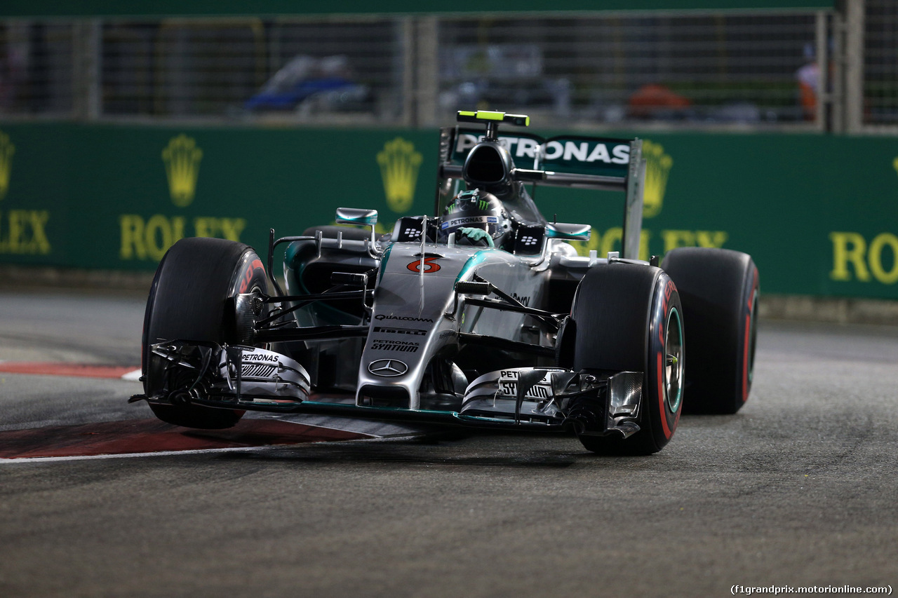 GP SINGAPORE, 18.09.2015 - Prove Libere 2, Nico Rosberg (GER) Mercedes AMG F1 W06