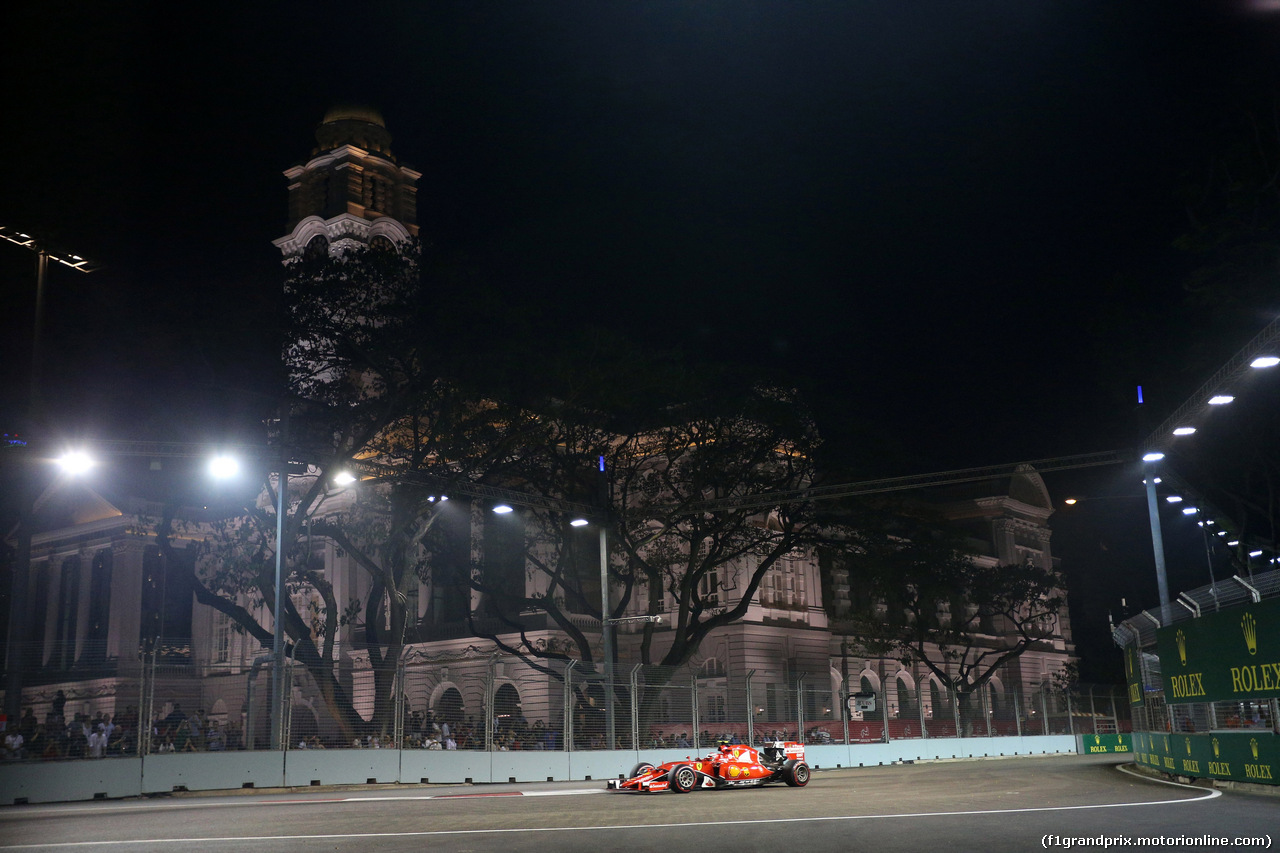 GP SINGAPORE, 18.09.2015 - Prove Libere 2, Kimi Raikkonen (FIN) Ferrari SF15-T