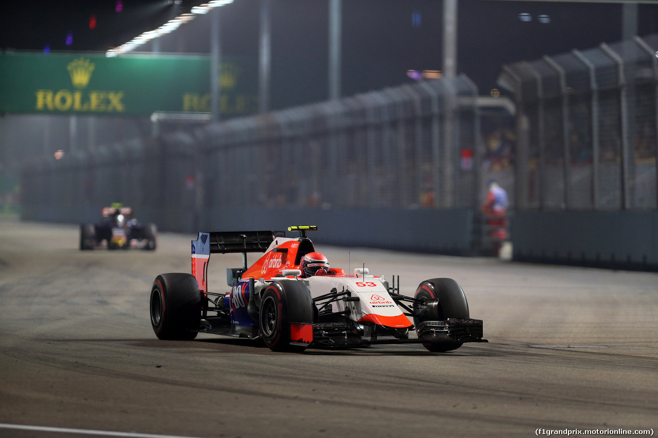 GP SINGAPORE, 18.09.2015 - Prove Libere 2, Alexander Rossi (USA) Manor Marussia F1 Team