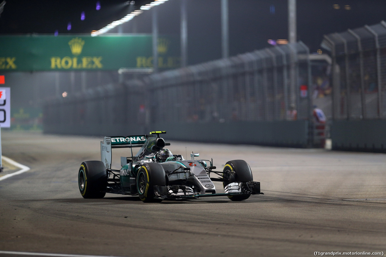 GP SINGAPORE, 18.09.2015 - Prove Libere 2, Nico Rosberg (GER) Mercedes AMG F1 W06