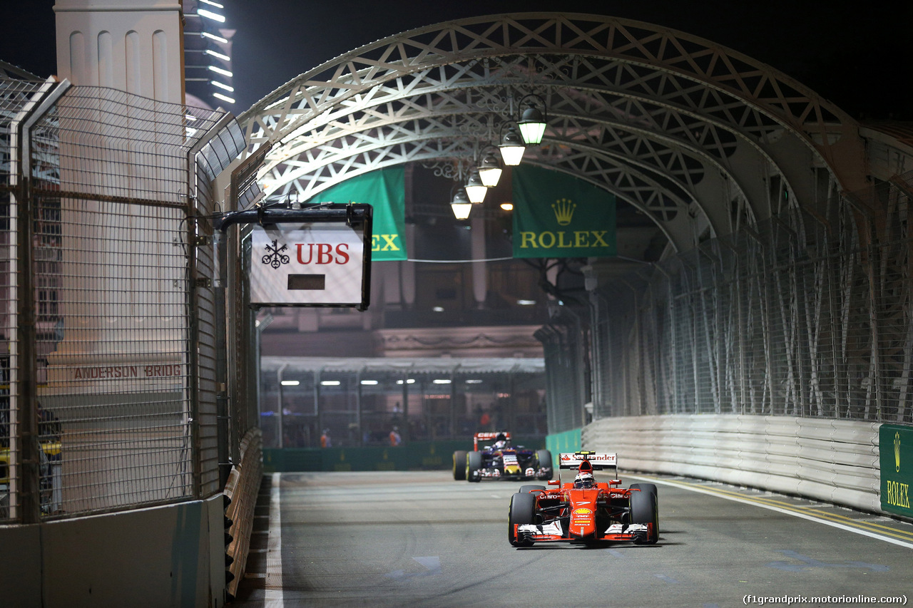 GP SINGAPORE, 18.09.2015 - Prove Libere 2, Kimi Raikkonen (FIN) Ferrari SF15-T