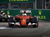 GP SINGAPORE, 18.09.2015 - Free Practice 2, Sebastian Vettel (GER) Ferrari SF15-T e Romain Grosjean (FRA) Lotus F1 Team E23