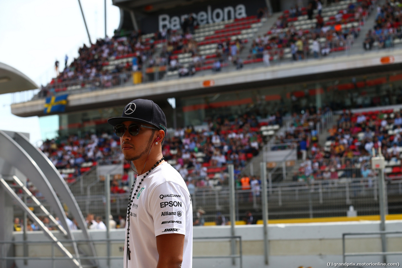 GP SPAGNA, 10.05.2015- Lewis Hamilton (GBR) Mercedes AMG F1 W06