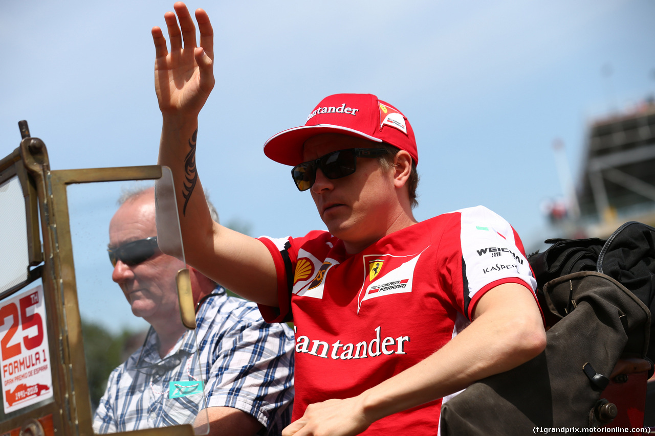 GP SPAGNA, 10.05.2015- Kimi Raikkonen (FIN) Ferrari SF15-T