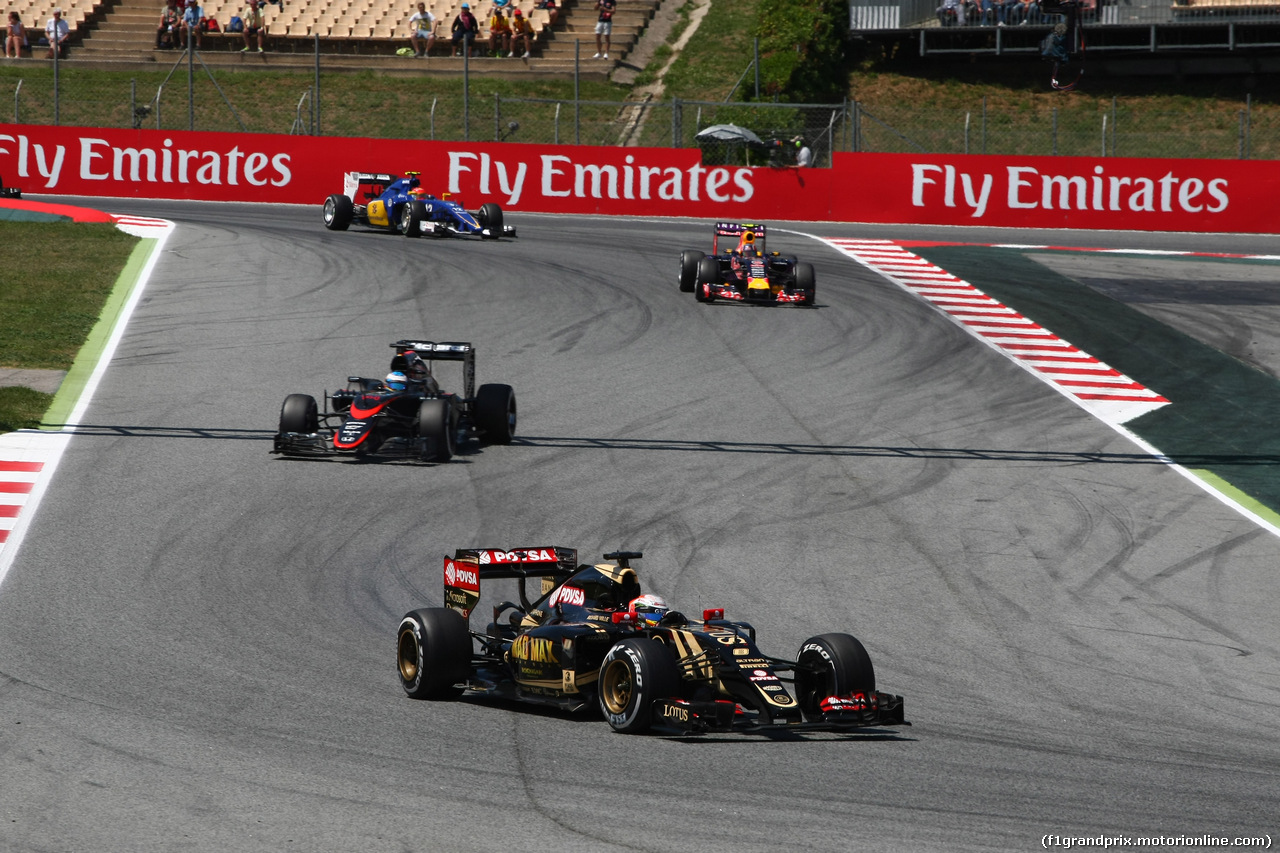 GP SPAGNA, 10.05.2015- Gara, Romain Grosjean (FRA) Lotus F1 Team E23