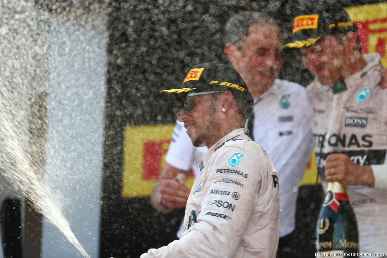 GP SPAGNA, 10.05.2015- Podium, 2nd Lewis Hamilton (GBR) Mercedes AMG F1 W06