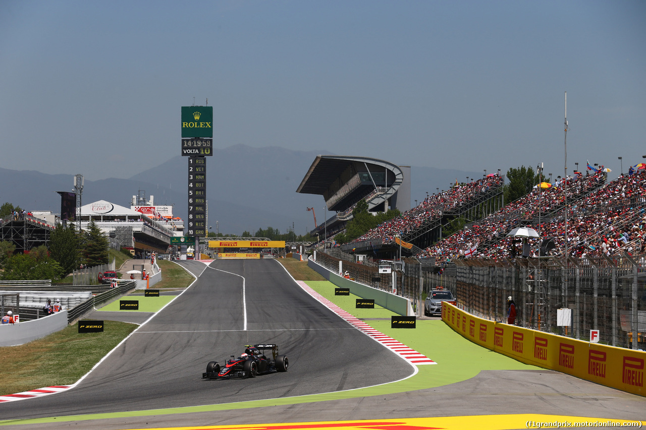 GP SPAGNA, 10.05.2015- Gara, Jenson Button (GBR) McLaren Honda MP4-30