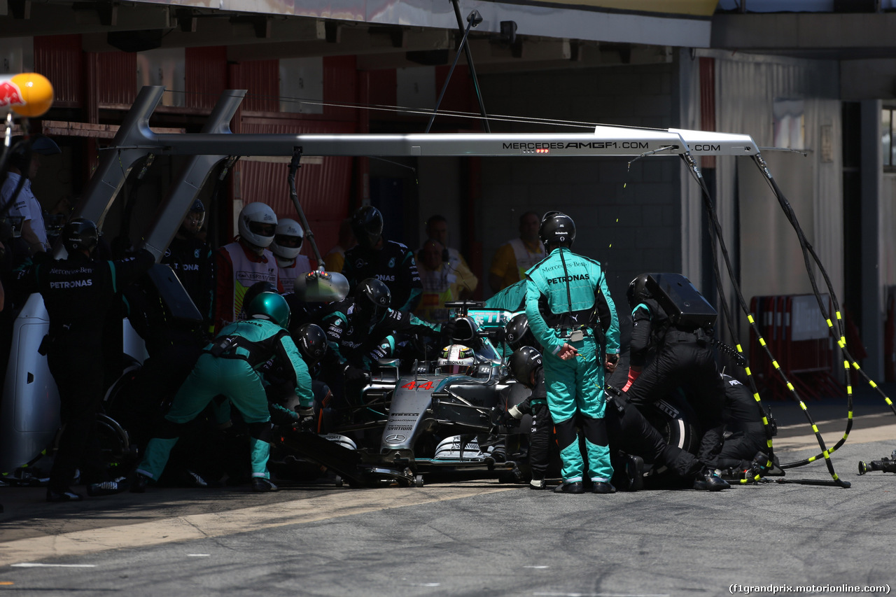GP SPAGNA, 10.05.2015- Gara, Lewis Hamilton (GBR) Mercedes AMG F1 W06