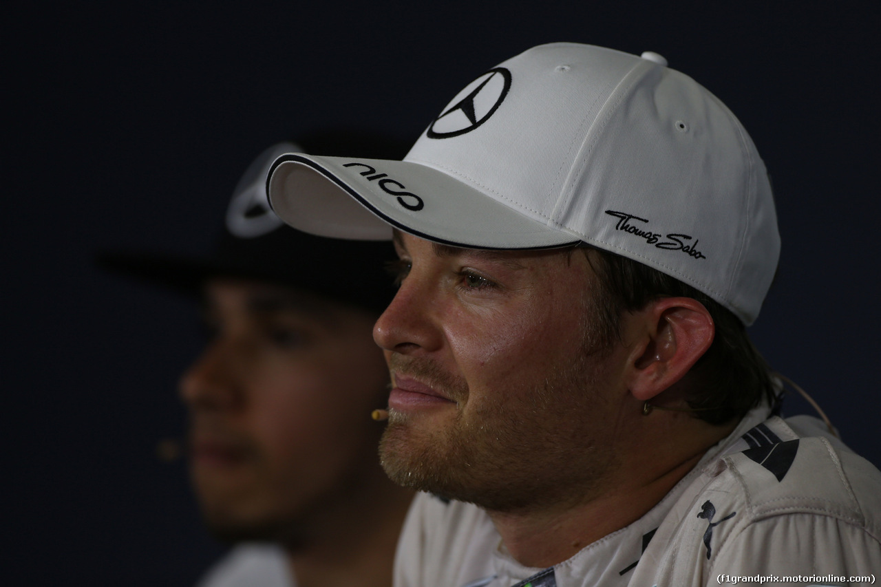 GP SPAGNA, 10.05.2015- after Gara official Fia Press Conference, Nico Rosberg (GER) Mercedes AMG F1 W06