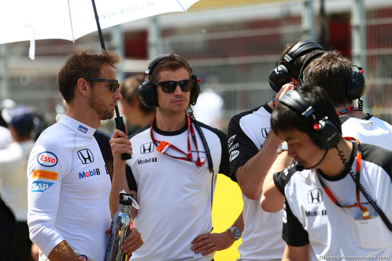 GP SPAGNA, 10.05.2015- Gara, Jenson Button (GBR) McLaren Honda MP4-30