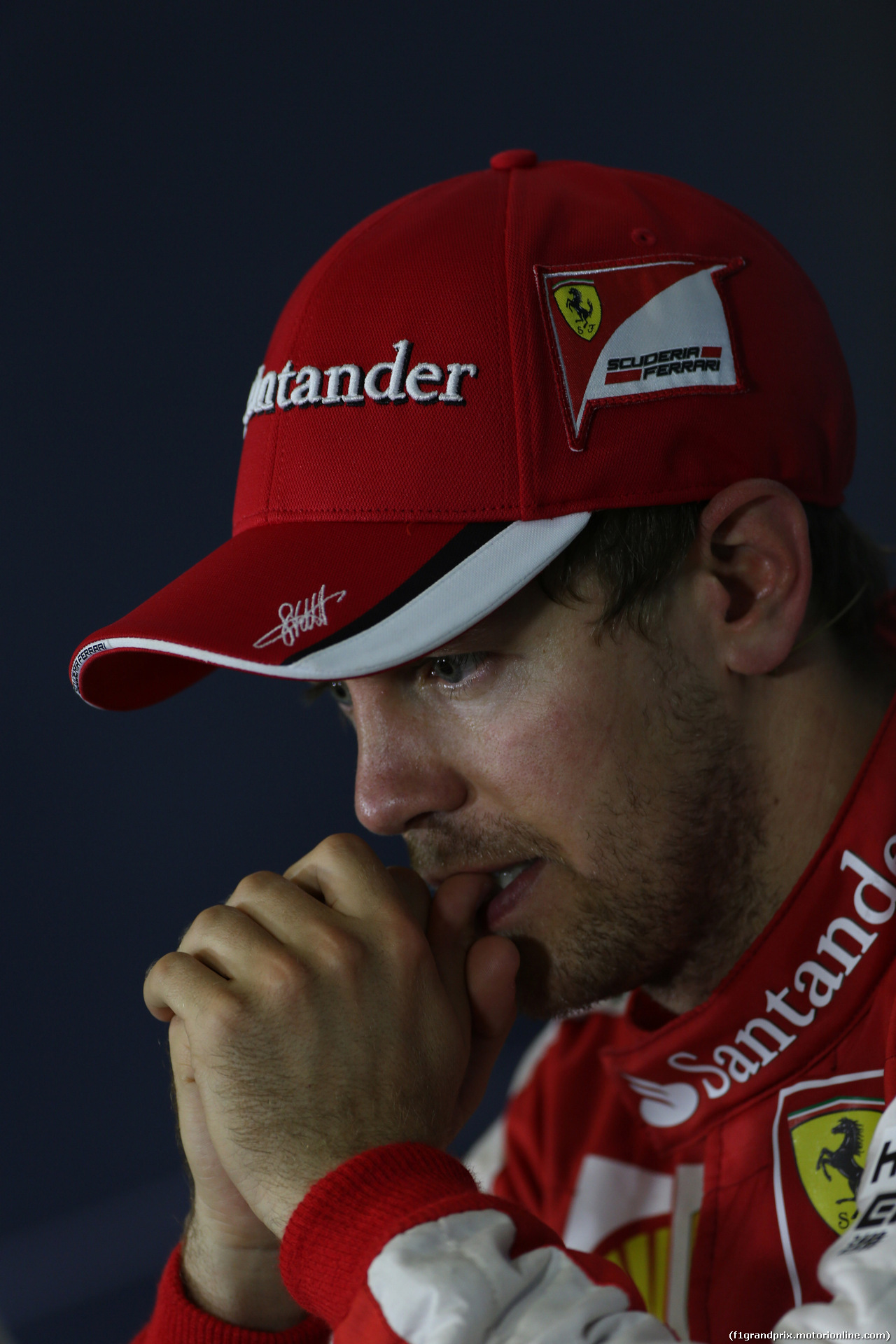 GP SPAGNA, 10.05.2015- after Gara official Fia Press Conference, Sebastian Vettel (GER) Ferrari SF15-T