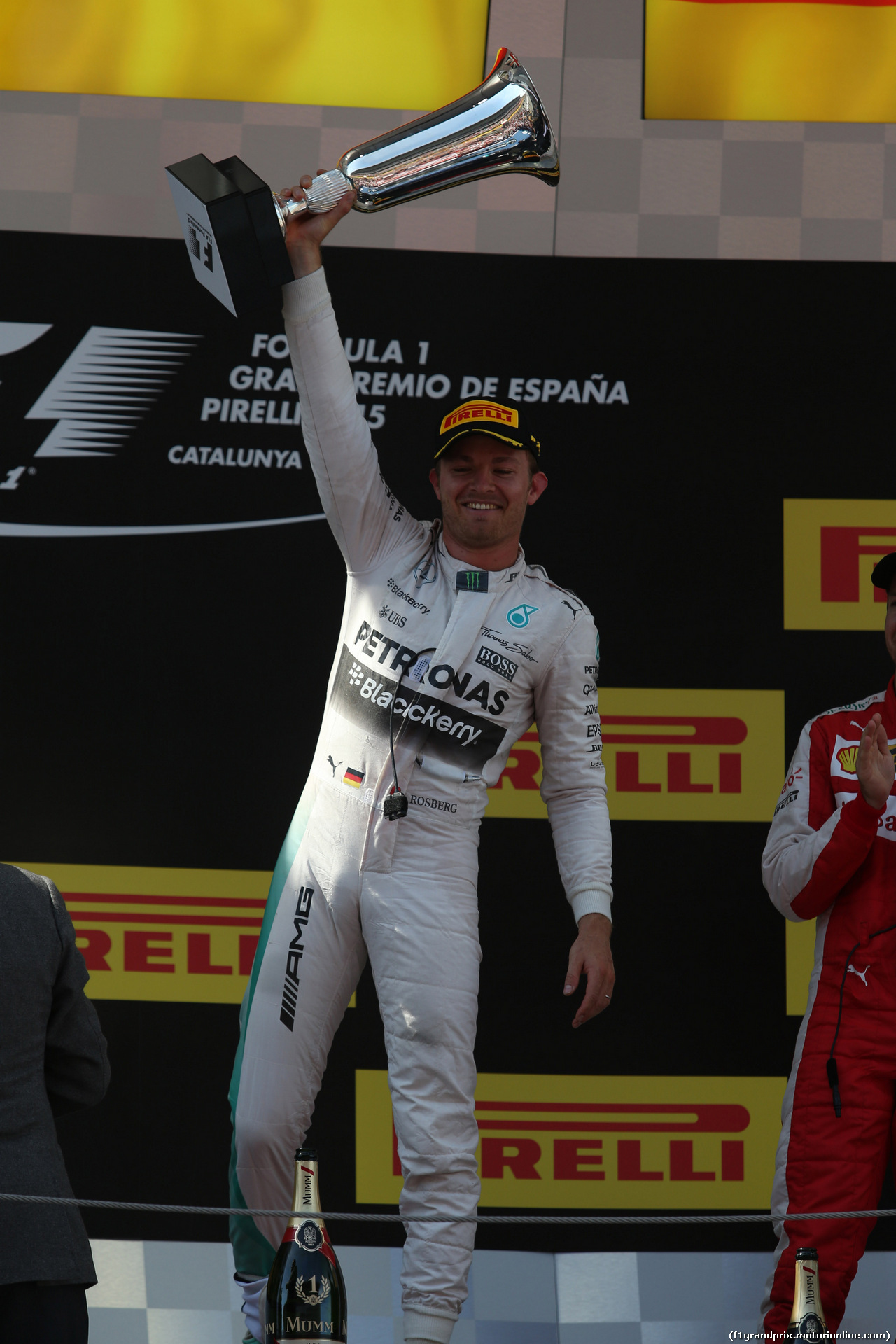 GP SPAGNA, 10.05.2015- Podium, winner Nico Rosberg (GER) Mercedes AMG F1 W06