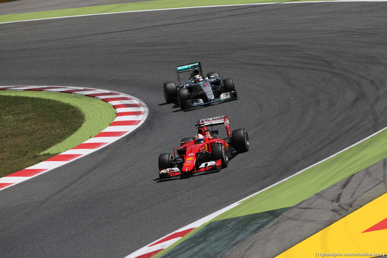 GP SPAGNA, 10.05.2015- race, Sebastian Vettel (GER) Ferrari SF15-T
