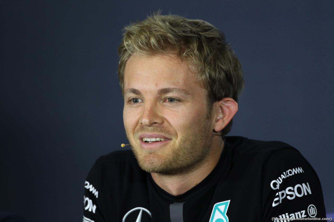 GP SPAGNA, 07.05.2015- Giovedi' Press Conference, Nico Rosberg (GER) Mercedes AMG F1 W06