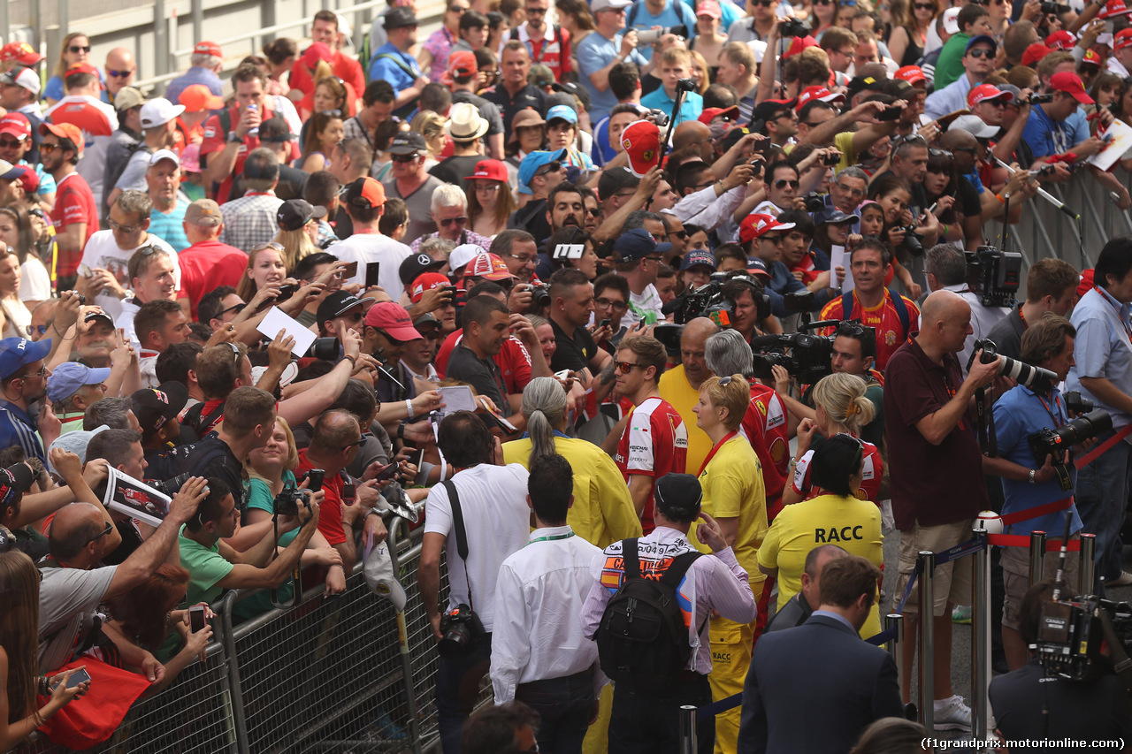 GP SPAGNA, 07.05.2015- Sebastian Vettel (GER) Ferrari SF15-T