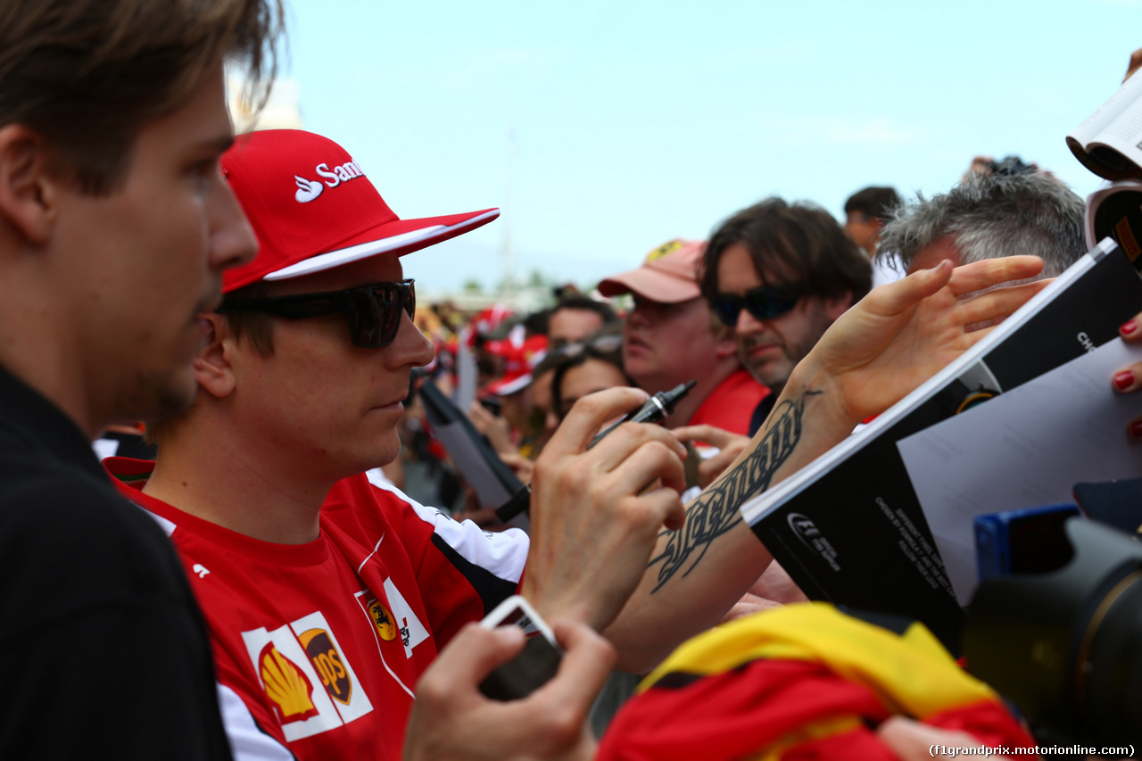 GP SPAGNA, 07.05.2015- Kimi Raikkonen (FIN) Ferrari SF15-T