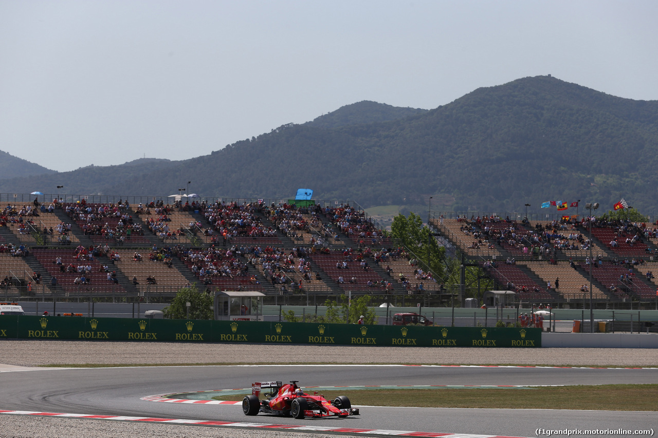 GP SPAGNA, 09.05.2015- Free practice 3, Sebastian Vettel (GER) Ferrari SF15-T