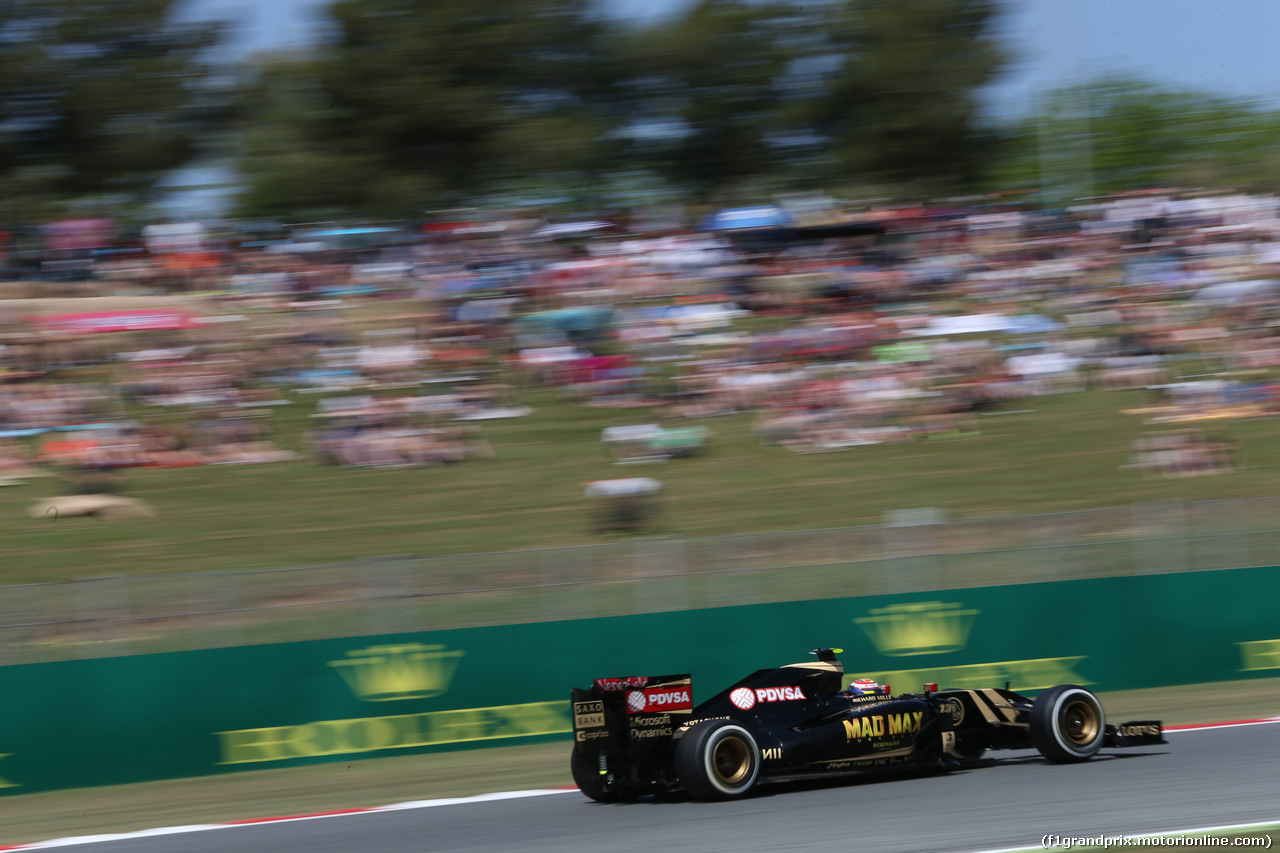 GP SPAGNA, 09.05.2015- Free practice 3, Pastor Maldonado (VEN) Lotus F1 Team E23