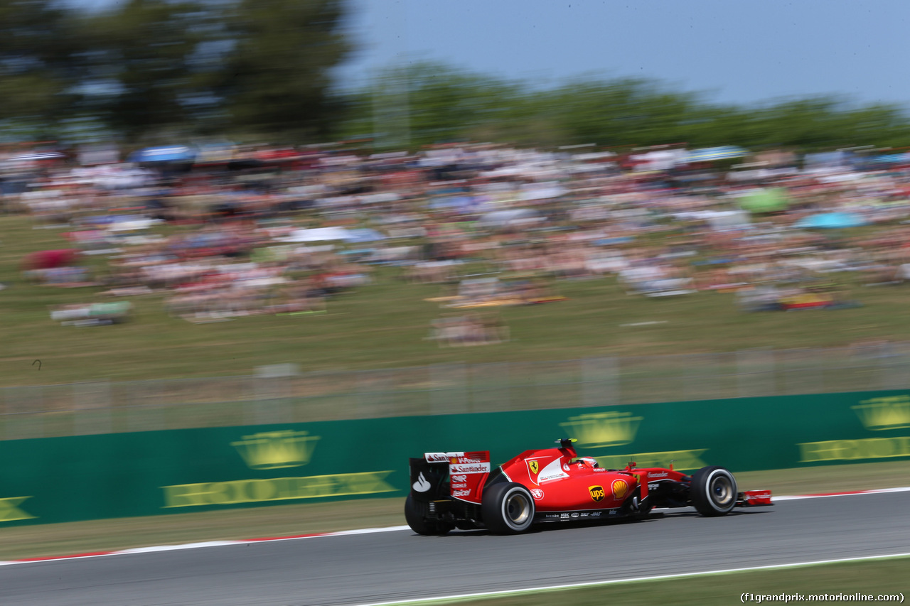 GP SPAGNA, 09.05.2015- Free practice 3, Kimi Raikkonen (FIN) Ferrari SF15-T