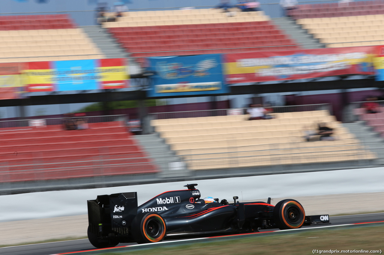GP SPAGNA, 09.05.2015- Free practice 3, Fernando Alonso (ESP) McLaren Honda MP4-30