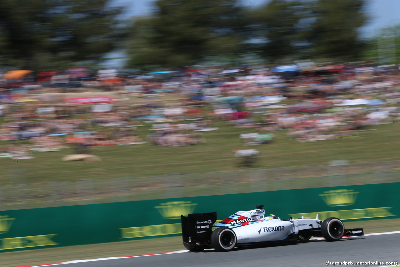 GP SPAGNA, 09.05.2015- Free practice 3, Felipe Massa (BRA) Williams F1 Team FW37