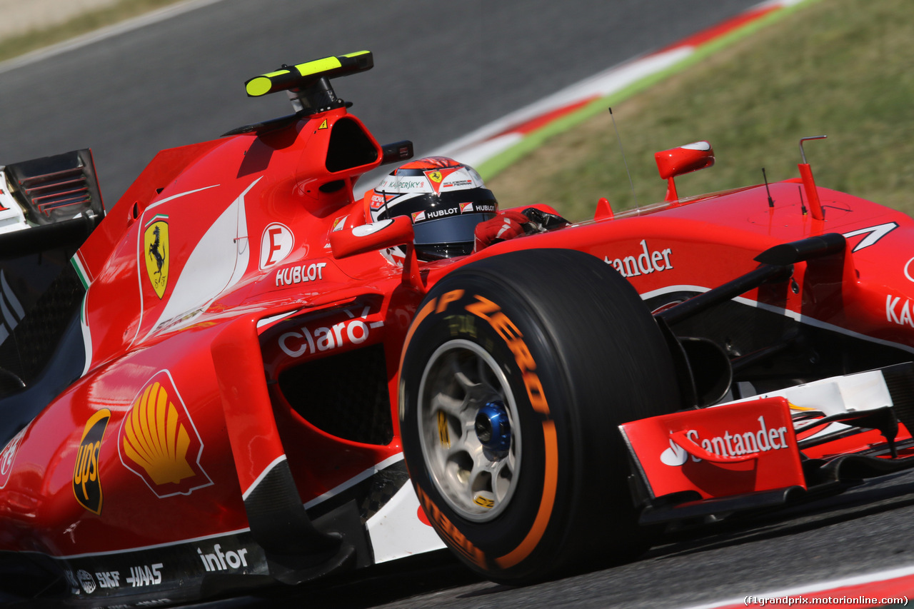 GP SPAGNA, 09.05.2015- Free practice 3, Kimi Raikkonen (FIN) Ferrari SF15-T