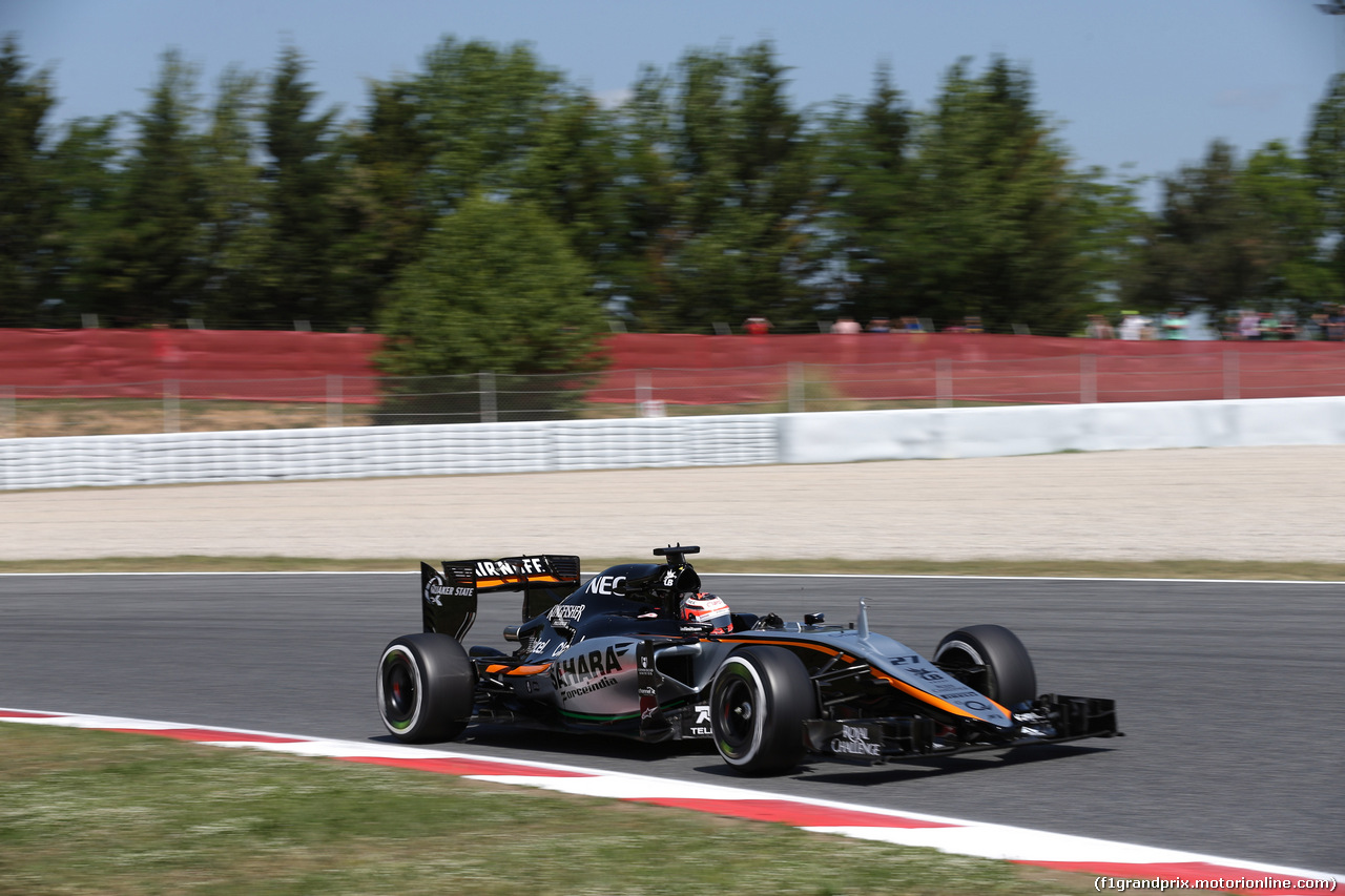 GP SPAGNA, 09.05.2015- Free practice 3, Nico Hulkenberg (GER) Sahara Force India F1 VJM08