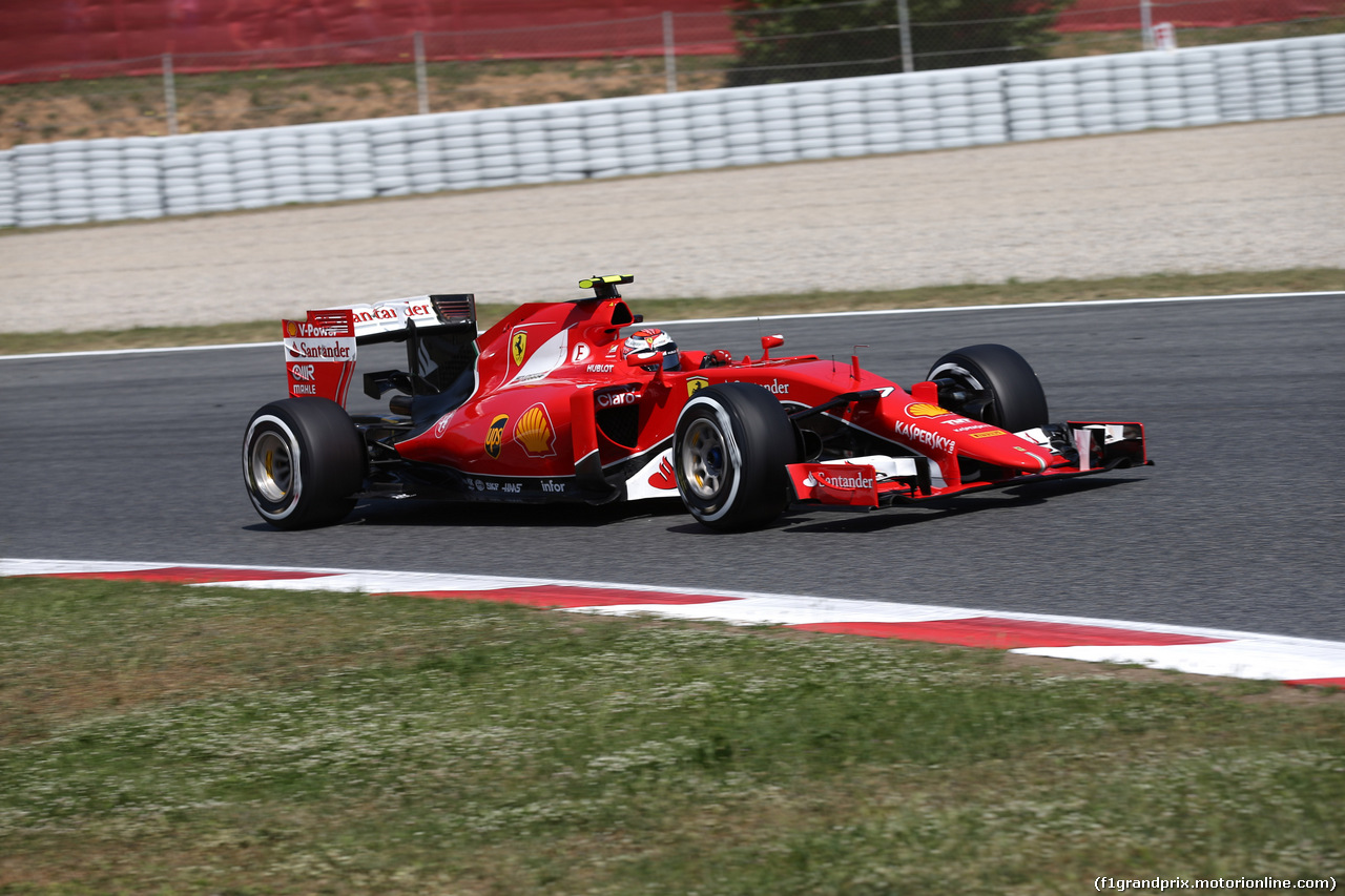 GP SPAGNA, 09.05.2015- Free practice 3, Kimi Raikkonen (FIN) Ferrari SF15-T