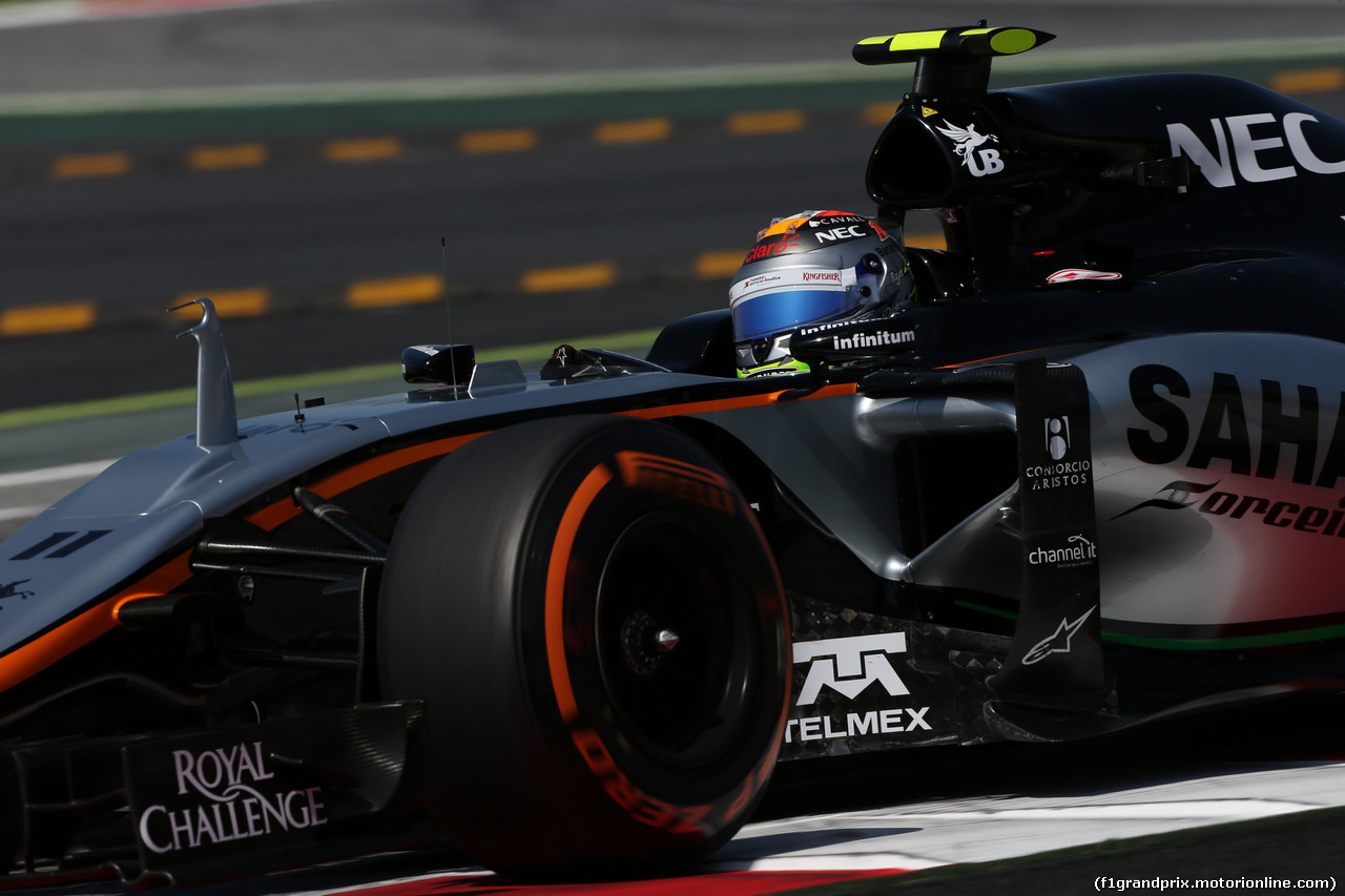 GP SPAGNA, 09.05.2015- Free practice 3, Sergio Perez (MEX) Sahara Force India F1 Team VJM08