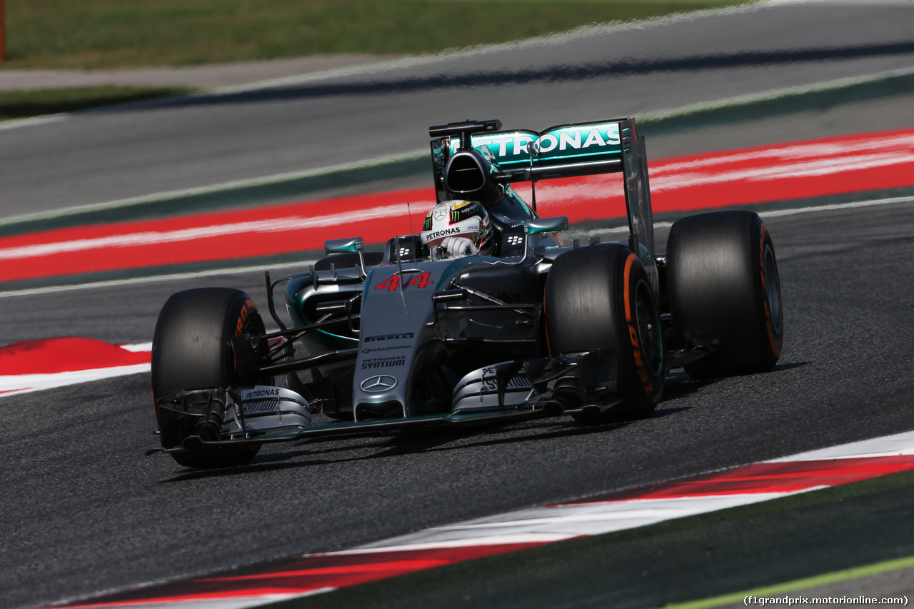GP SPAGNA, 09.05.2015- Free practice 3, Lewis Hamilton (GBR) Mercedes AMG F1 W06