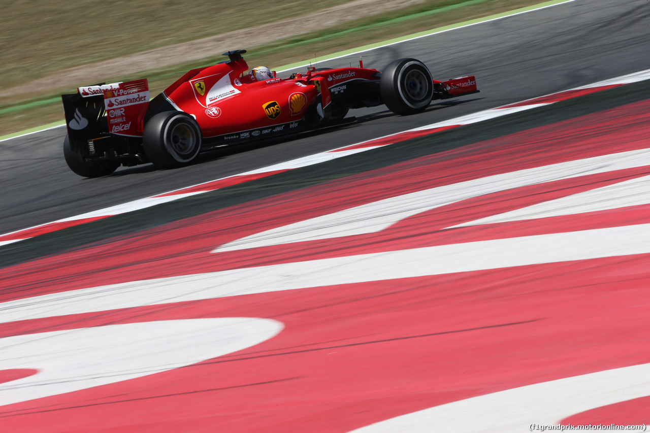 GP SPAGNA, 09.05.2015- Free practice 3, Sebastian Vettel (GER) Ferrari SF15-T