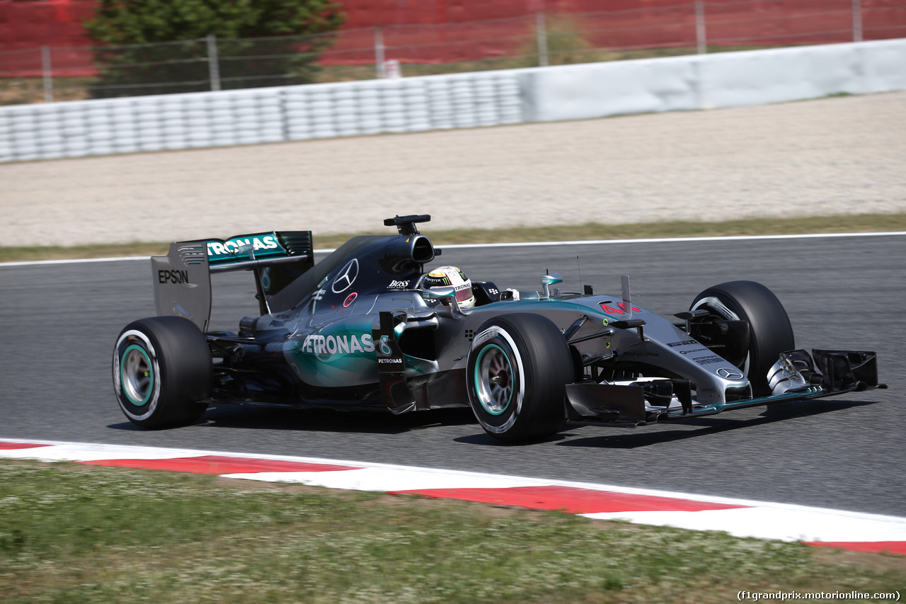 GP SPAGNA, 09.05.2015- Free practice 3, Lewis Hamilton (GBR) Mercedes AMG F1 W06