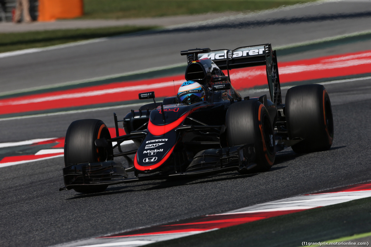 GP SPAGNA, 09.05.2015- Free practice 3, Fernando Alonso (ESP) McLaren Honda MP4-30