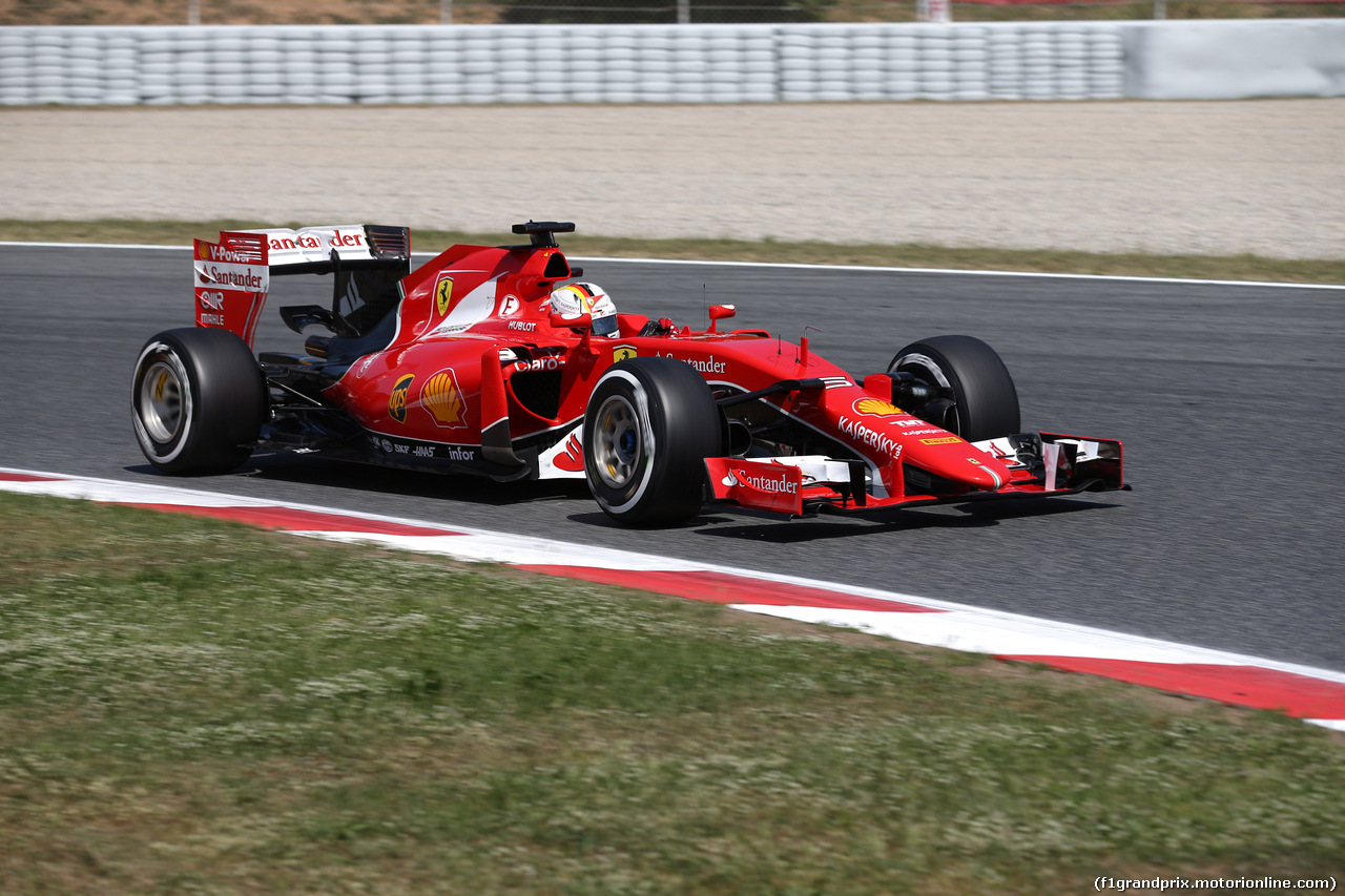 GP SPAGNA, 09.05.2015- Free practice 3, Sebastian Vettel (GER) Ferrari SF15-T