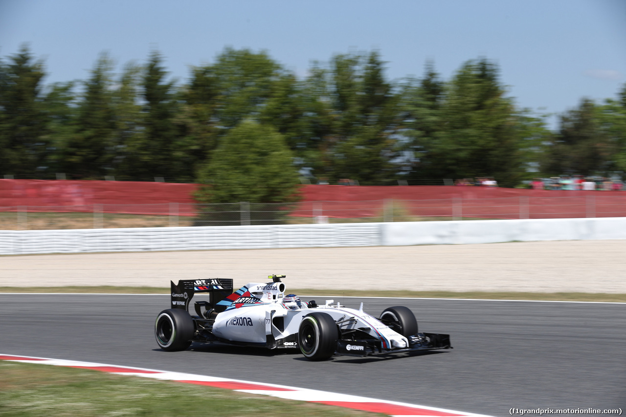 GP SPAGNA, 09.05.2015- Free practice 3, Valtteri Bottas (FIN) Williams F1 Team FW37