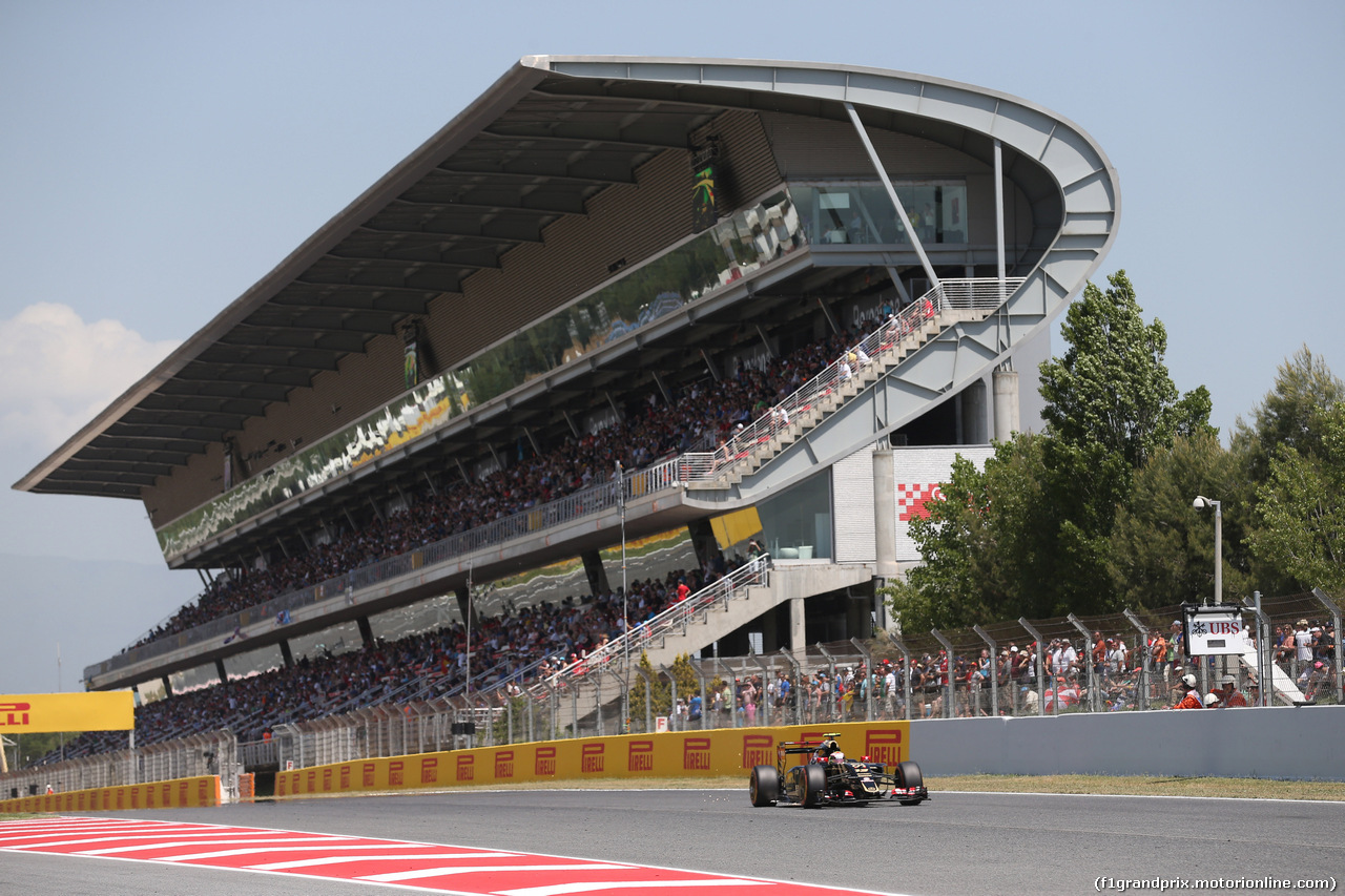 GP SPAGNA, 09.05.2015- Qualifiche, Pastor Maldonado (VEN) Lotus F1 Team E23