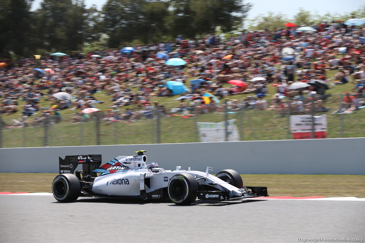GP SPAGNA, 09.05.2015- Qualifiche, Valtteri Bottas (FIN) Williams F1 Team FW37