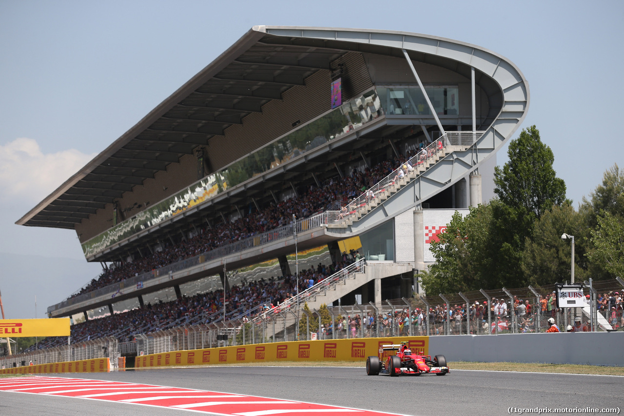 GP SPAGNA, 09.05.2015- Qualifiche, Kimi Raikkonen (FIN) Ferrari SF15-T