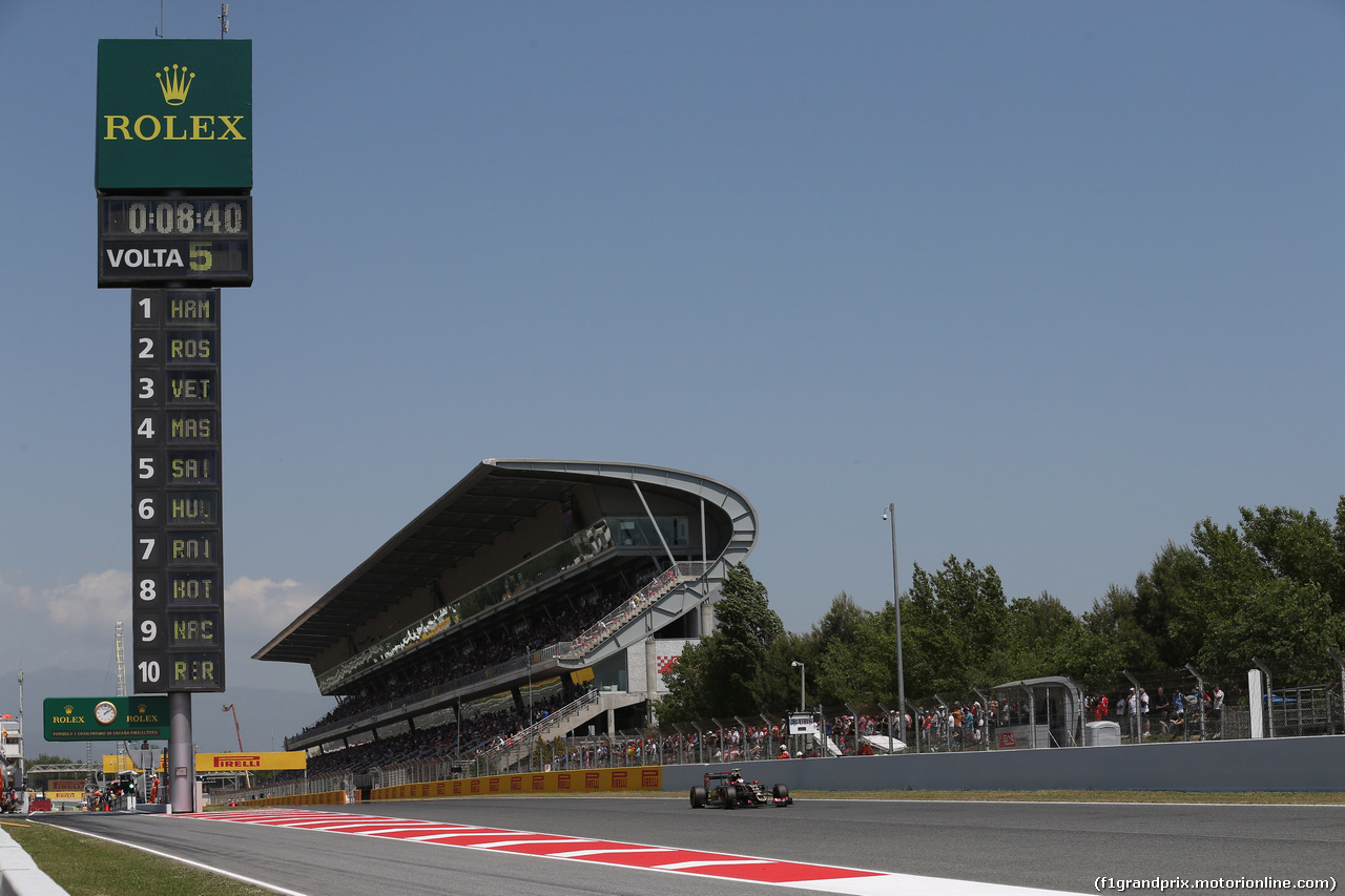 GP SPAGNA, 09.05.2015- Qualifiche, Pastor Maldonado (VEN) Lotus F1 Team E23