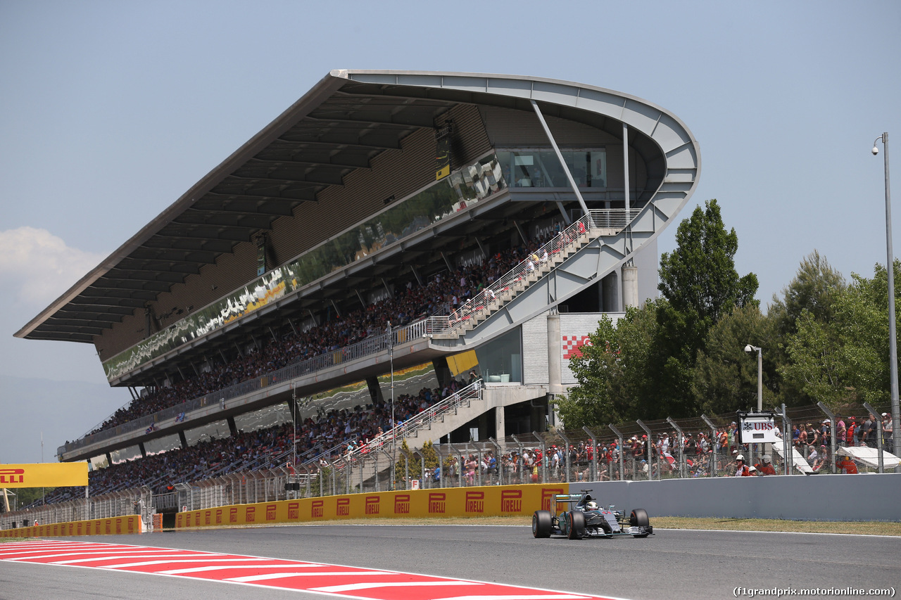 GP SPAGNA, 09.05.2015- Qualifiche, Lewis Hamilton (GBR) Mercedes AMG F1 W06