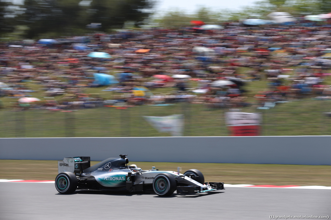 GP SPAGNA, 09.05.2015- Qualifiche, Lewis Hamilton (GBR) Mercedes AMG F1 W06