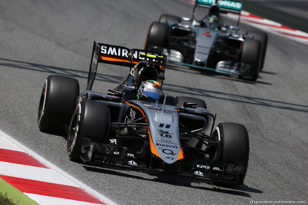 GP SPAGNA, 09.05.2015- Qualifiche, Sergio Perez (MEX) Sahara Force India F1 Team VJM08