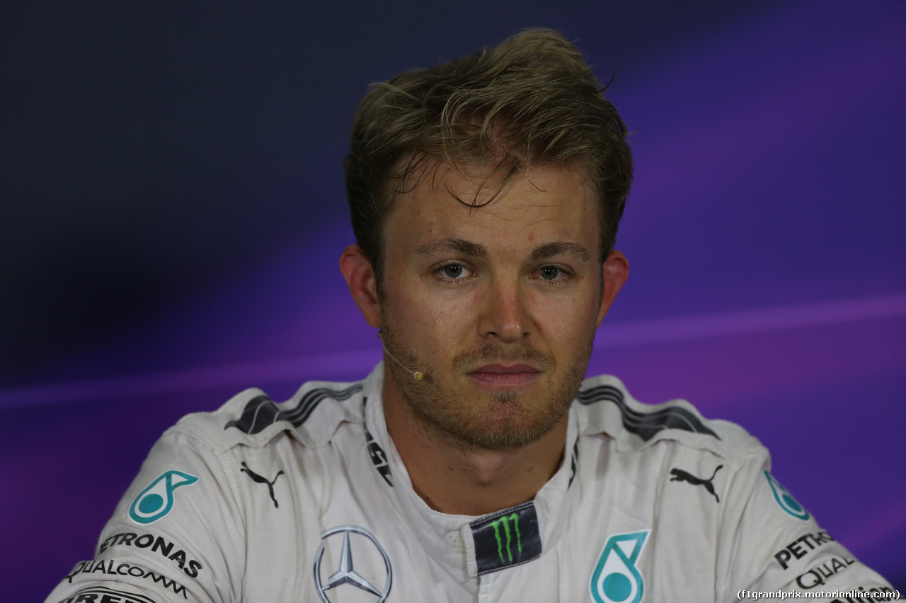 GP SPAGNA, 09.05.2015- After Qualifiche FIA official Press Conference, pole position Nico Rosberg (GER) Mercedes AMG F1 W06