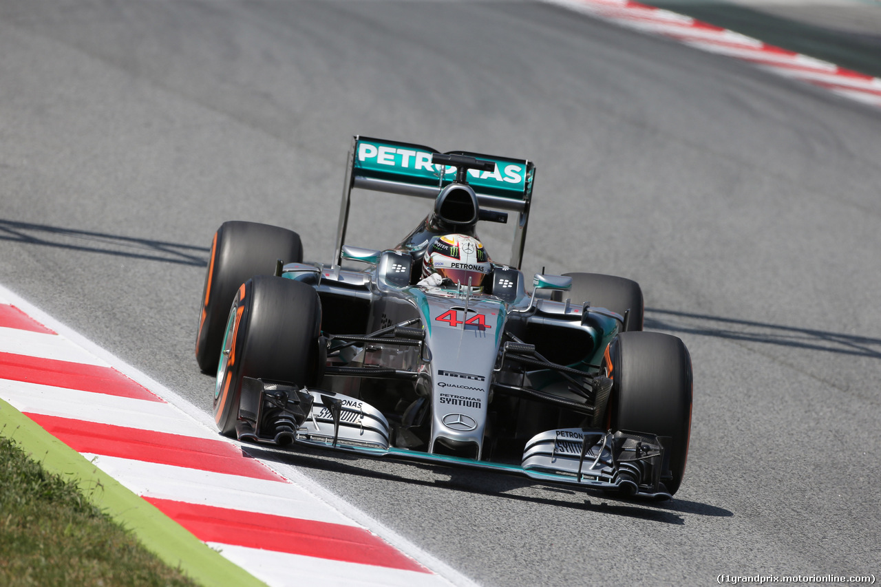 GP SPAGNA, 09.05.2015- Qualifiche, Lewis Hamilton (GBR) Mercedes AMG F1 W06
