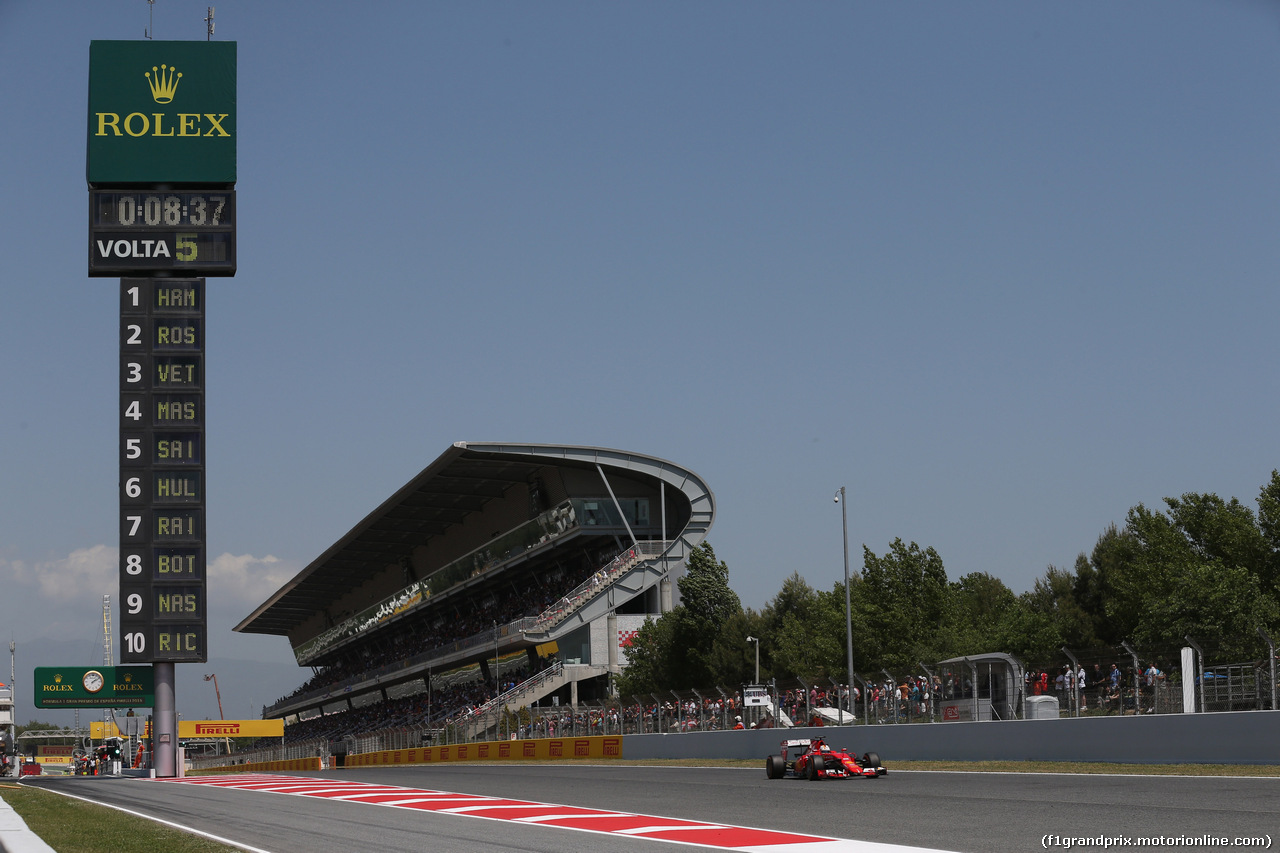 GP SPAGNA, 09.05.2015- Qualifiche, Sebastian Vettel (GER) Ferrari SF15-T