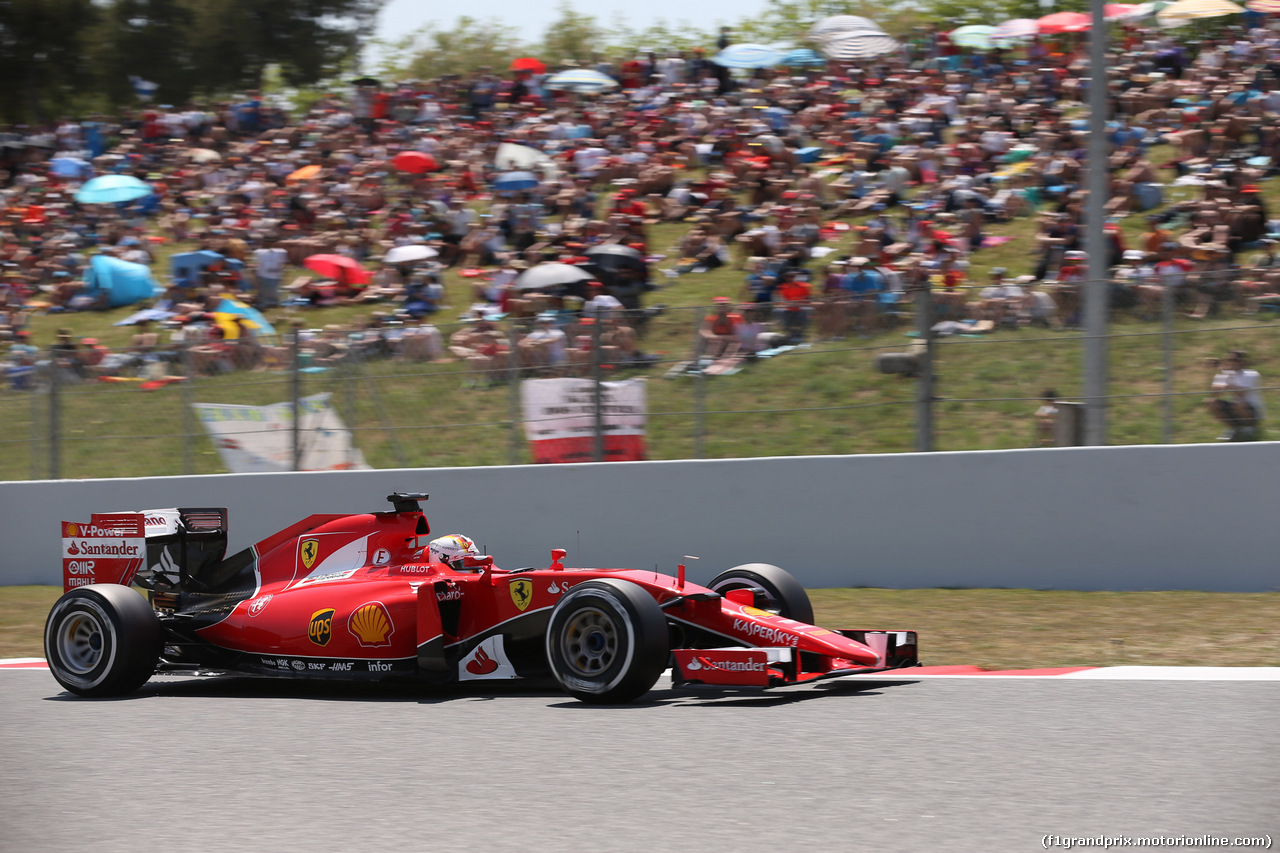 GP SPAGNA, 09.05.2015- Qualifiche, Sebastian Vettel (GER) Ferrari SF15-T