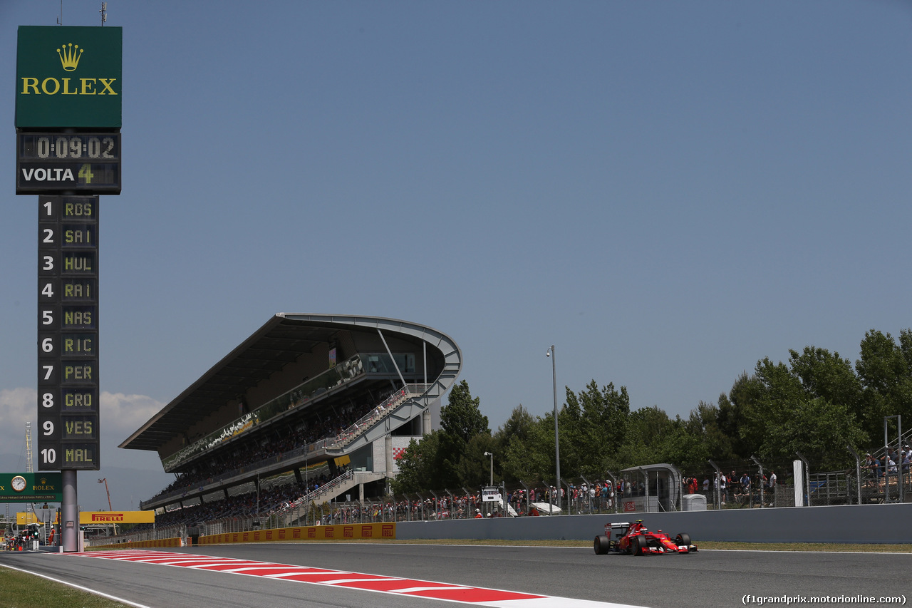 GP SPAGNA, 09.05.2015- Qualifiche, Kimi Raikkonen (FIN) Ferrari SF15-T