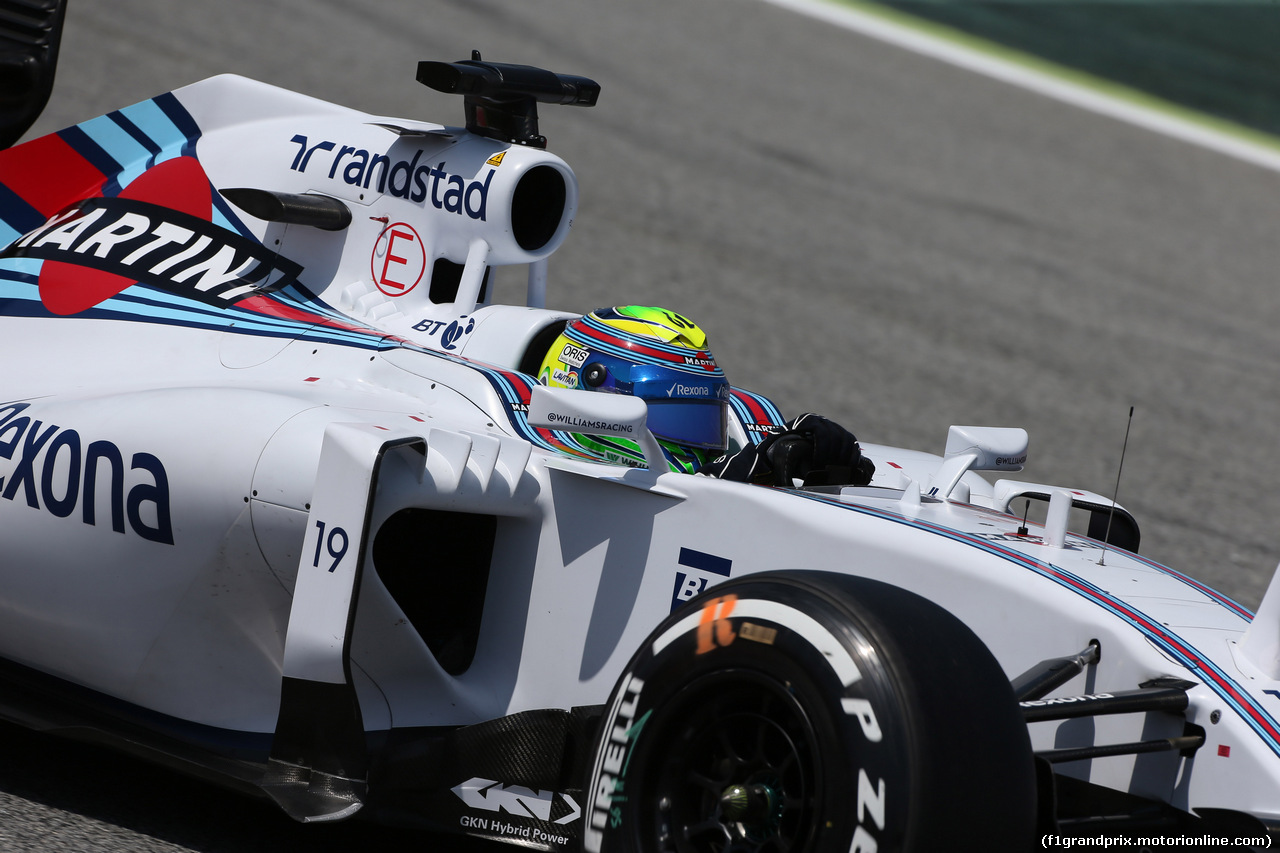 GP SPAGNA, 09.05.2015- Qualifiche, Felipe Massa (BRA) Williams F1 Team FW37