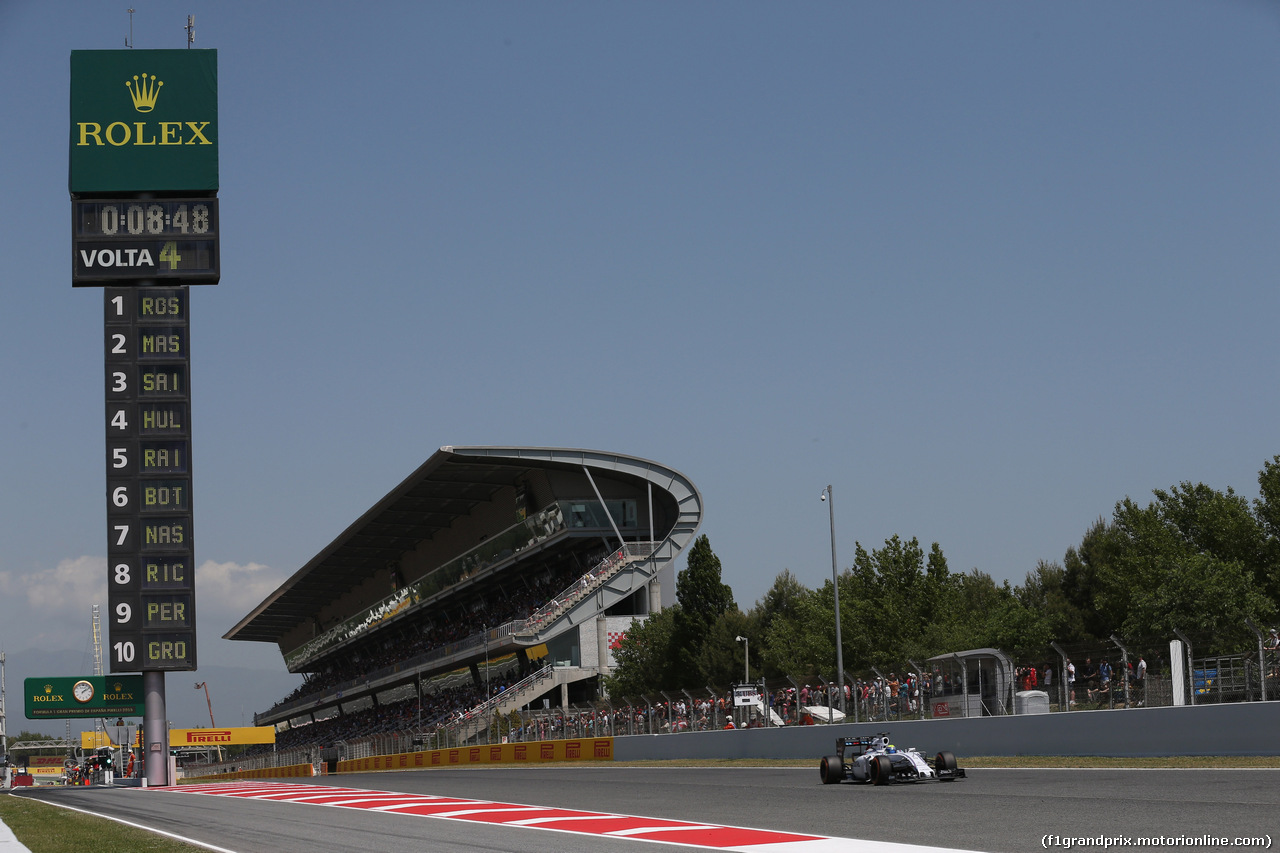 GP SPAGNA, 09.05.2015- Qualifiche, Felipe Massa (BRA) Williams F1 Team FW37