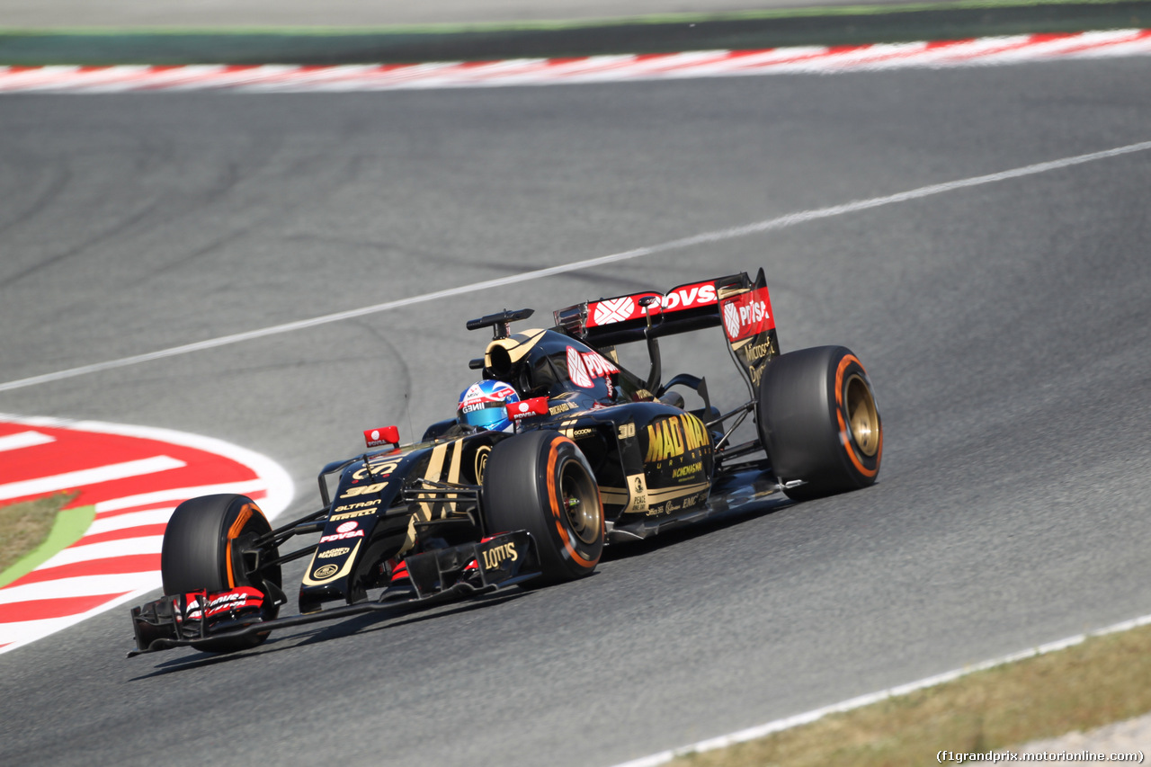 GP SPAGNA, 08.02.2015- Prove Libere 1, Jolyon Palmer (GBR)  Lotus F1 Team E23 deserve e developing driver